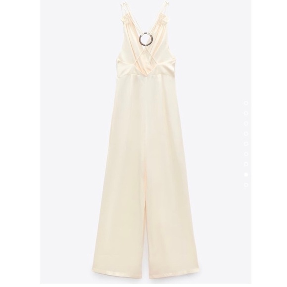 ZARA Crossover Satin Effect Jumpsuit BNWT - Picture 9 of 9